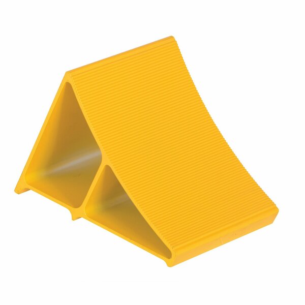 Vestil Aluminum Wheel Chock, 10x 7 x 8, Yellow EALUM-YEL